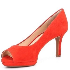 Alex Marie Brockner Leather Peep Toe Heels Size 7 Women